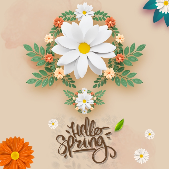 Copy of Hello spring | PosterMyWall
