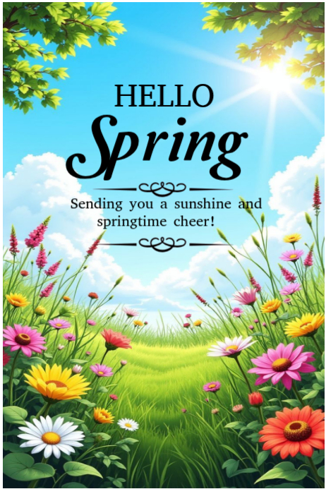 Hello spring Template | PosterMyWall