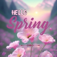 HELLO SPRING 44 Template | PosterMyWall