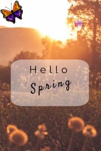 Hello Spring Template | PosterMyWall