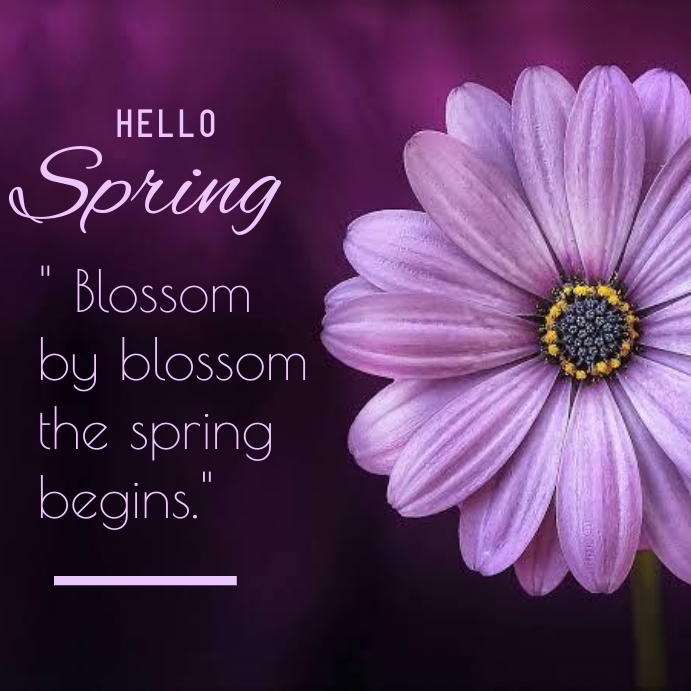 Hello spring Template | PosterMyWall