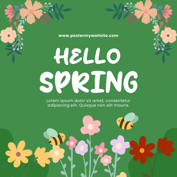 Copy of Hello Spring | PosterMyWall