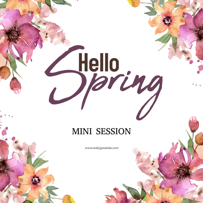 Copy of hello spring | PosterMyWall