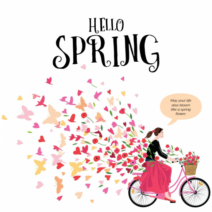 Plantilla de Hello Spring | PosterMyWall