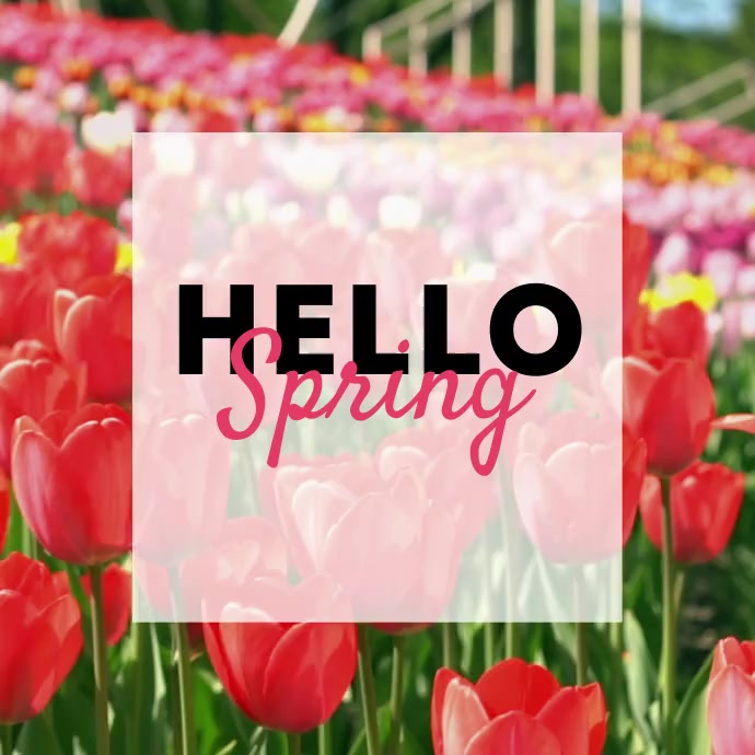 HELLO SPRING Template | PosterMyWall