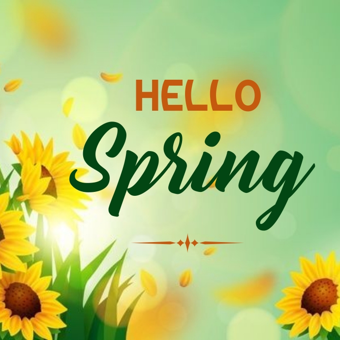 HELLO SPRING Template | PosterMyWall