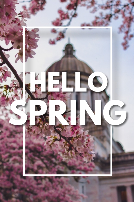 HELLO SPRING Template | PosterMyWall