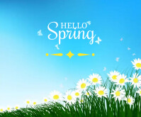 Hello spring Template | PosterMyWall