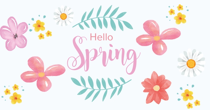 Hello Spring Tree Template Hello Spring Template | PosterMyWall