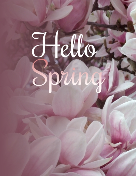 Hello Spring Template | PosterMyWall