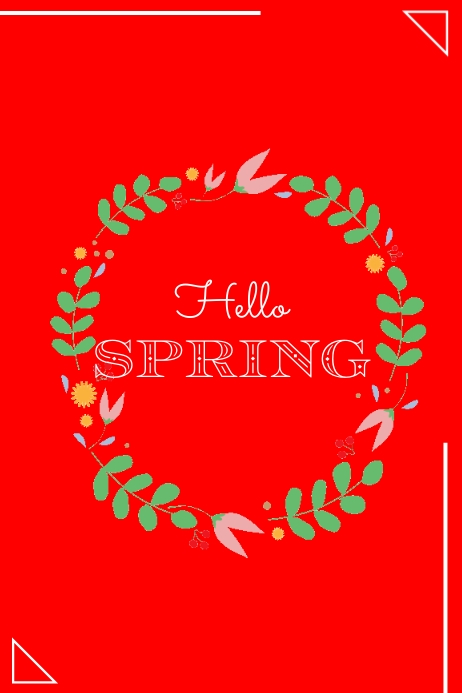 Hello Spring Template | PosterMyWall