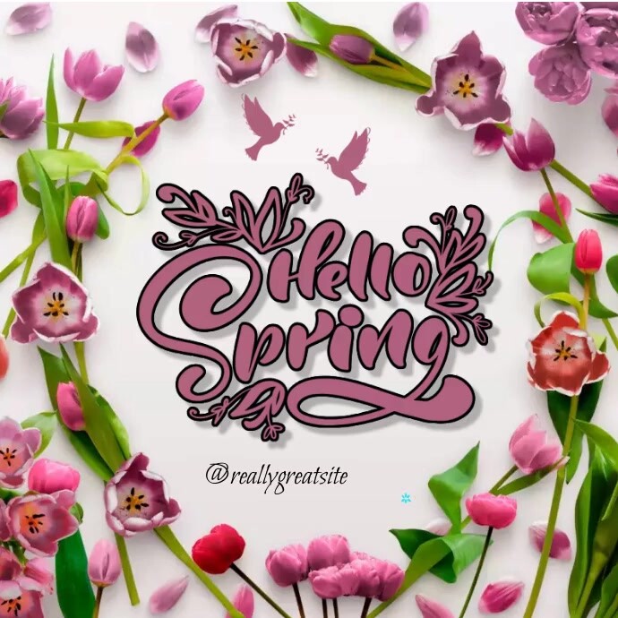 Plantilla de Hello Spring | PosterMyWall