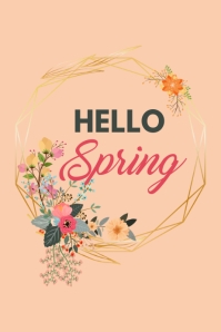 hello spring Template | PosterMyWall