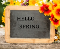 Hello spring Template | PosterMyWall
