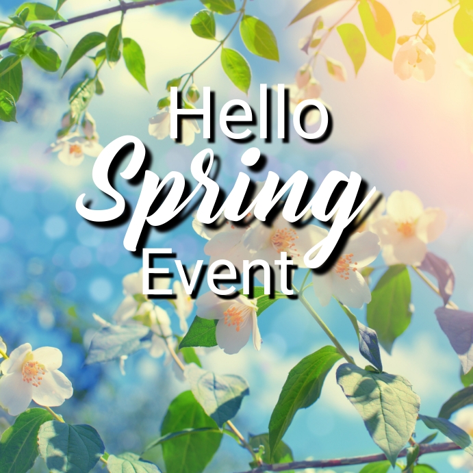 Hello Spring Event Template | PosterMyWall