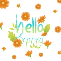 hello spring Template | PosterMyWall