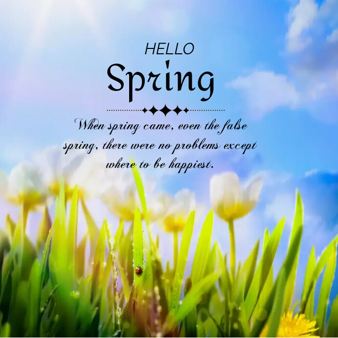 Plantilla de Hello Spring Instagram Post | PosterMyWall