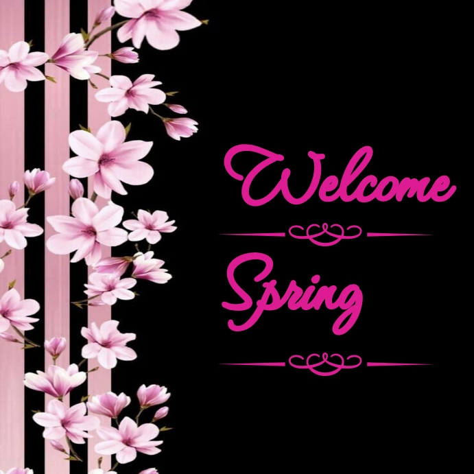 Hello spring instagram post Templat | PosterMyWall