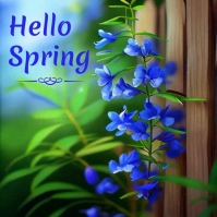 Hello spring Template | PosterMyWall