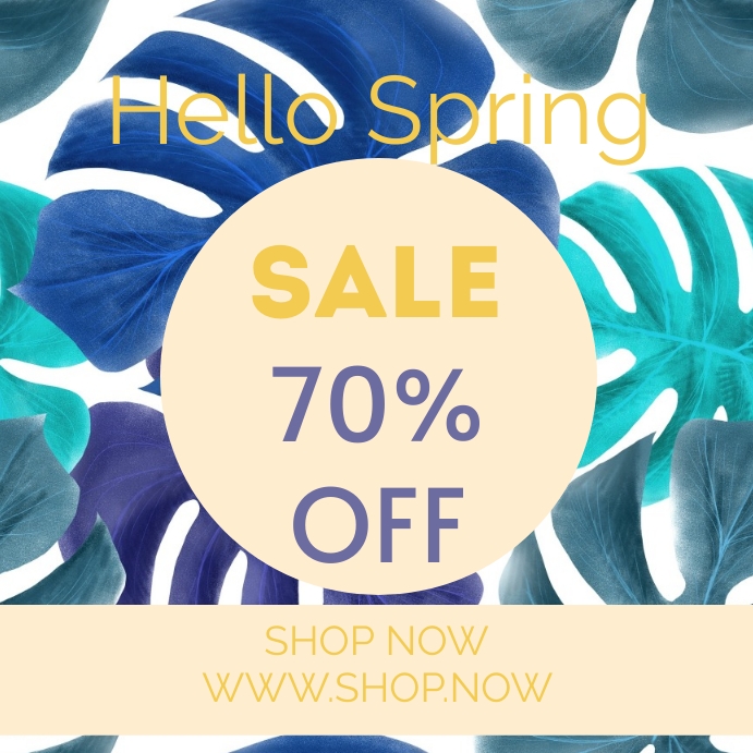 Hello Spring Instagram Post Template | PosterMyWall