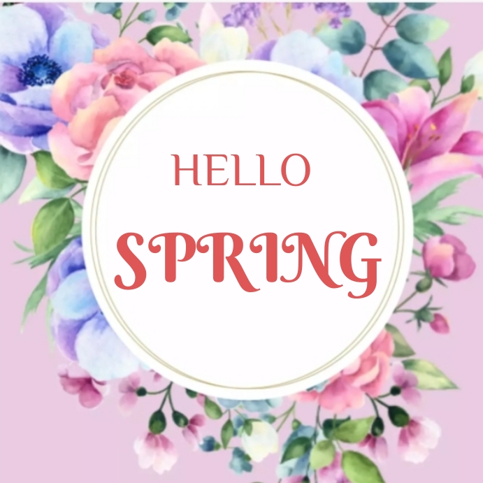Copy of Hello Spring Instagram post | PosterMyWall