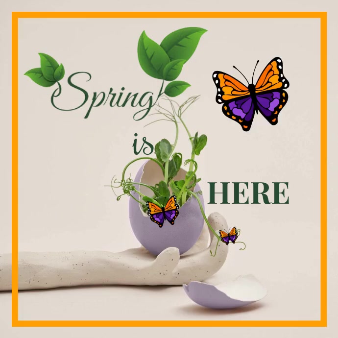 Plantilla de Hello spring instagram post | PosterMyWall
