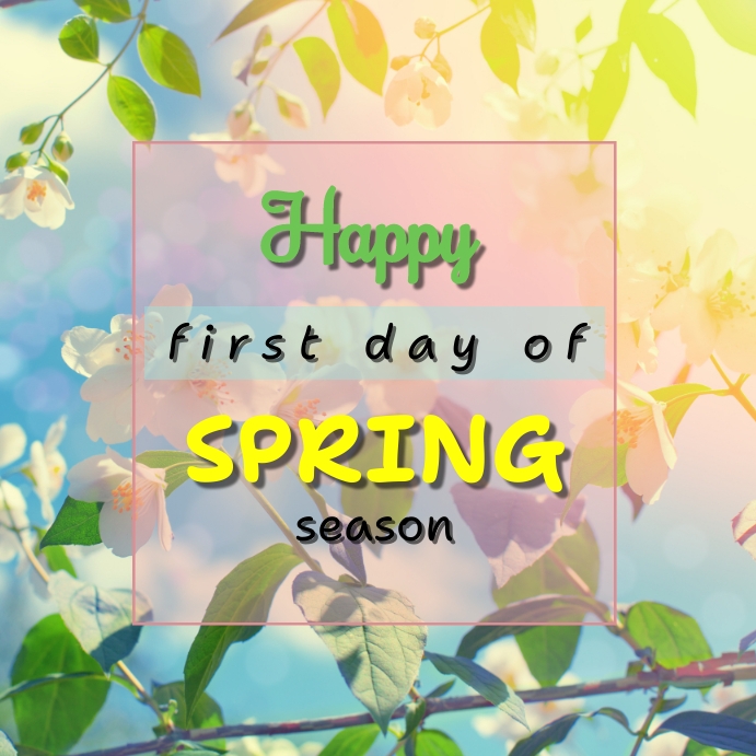 Hello spring Instagram post Template | PosterMyWall