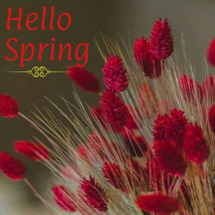 Plantilla de Hello spring instagram post | PosterMyWall