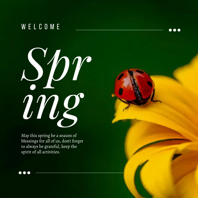 Copy of Hello Spring Instagram Post | PosterMyWall