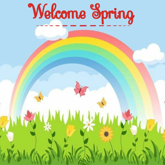 Hello spring instagram post Template | PosterMyWall