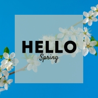 Hello Spring Instagram Post Template | PosterMyWall