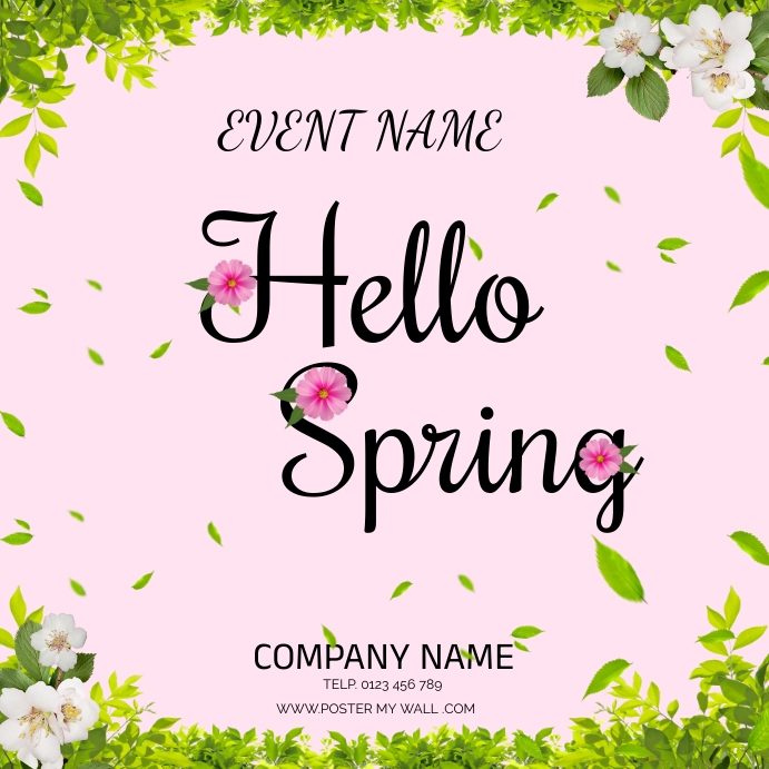 Copy of Hello Spring Instagram Post | PosterMyWall