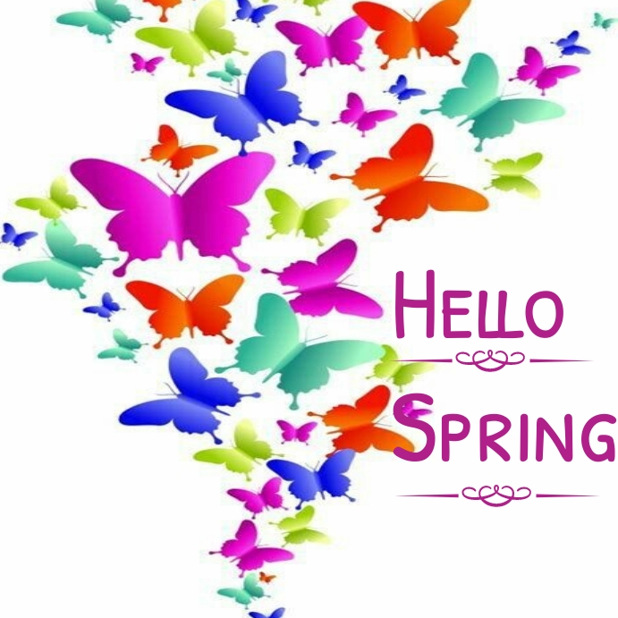 Plantilla de Hello spring instagram post | PosterMyWall