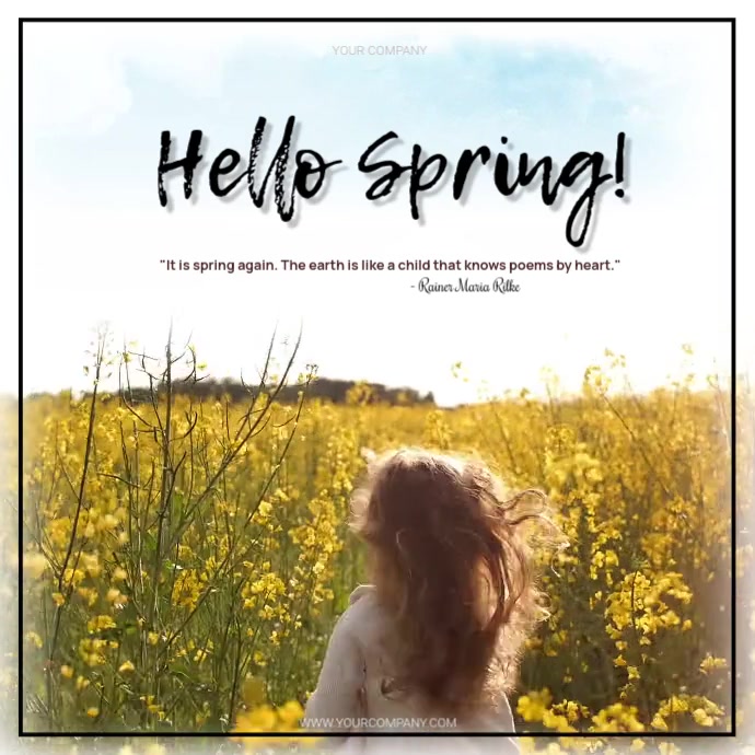 Copy of hello spring Instagram post | PosterMyWall
