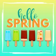 Hello Spring Instagram Post Template