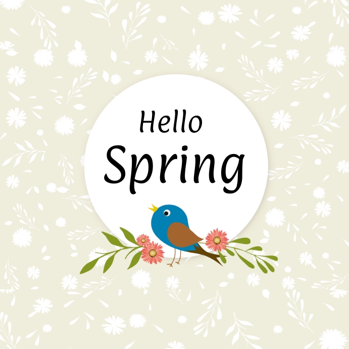 Copy of Hello Spring Instagram Post. | PosterMyWall