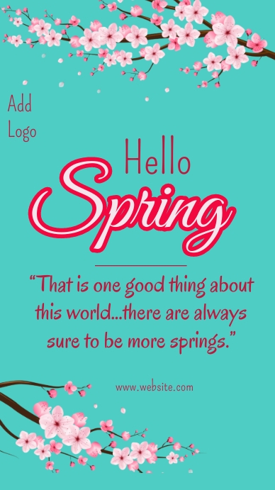 Hello Spring Story Map hello spring instagram story, welcome spring Template | PosterMyWall