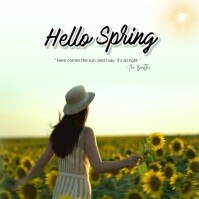 Hello Spring Story Map Spring Template | PosterMyWall