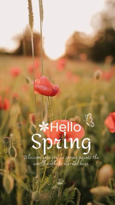 Hello Spring Story Map Hello Spring Instagram Story Template | PosterMyWall