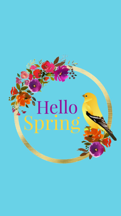 Hello Spring Story Map Hello Spring Instagram Story Template | PosterMyWall