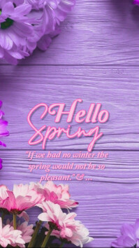 Hello Spring Story Map Hello spring Instagram story template design | PosterMyWall