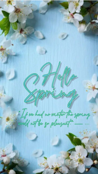 Hello Spring Story Map Hello spring Instagram story template design | PosterMyWall