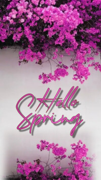 Hello Spring Story Map Hello spring Instagram story template design | PosterMyWall