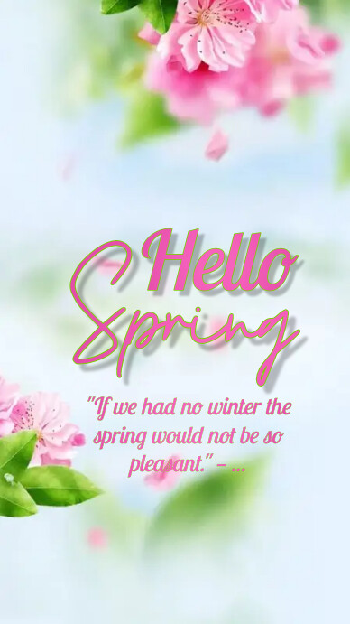 Hello Spring Story Map Hello spring Instagram story template design | PosterMyWall
