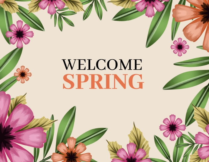Spring Oline hello spring online greeting card template | PosterMyWall