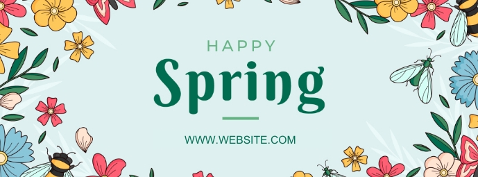 Hello Spring One Line Copy of hello spring online greeting card template | PosterMyWall