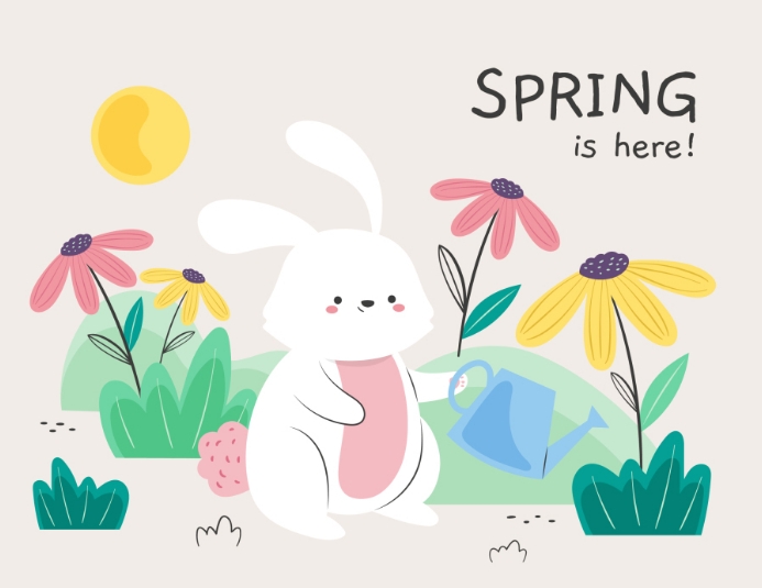 Spring Oline hello spring online greeting card template | PosterMyWall