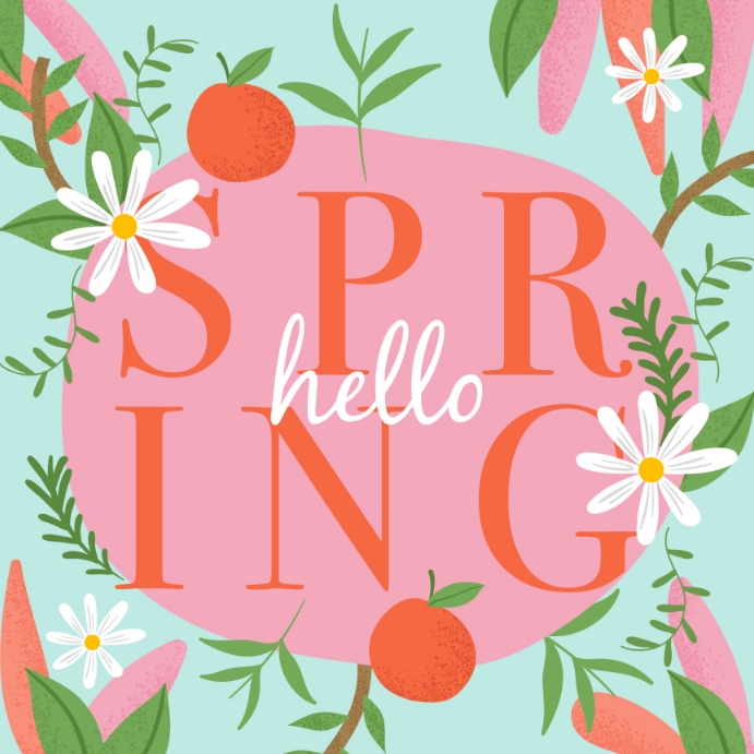hello spring online greeting card template | PosterMyWall