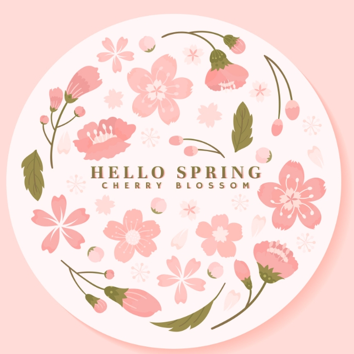 Spring Oline hello spring online greeting card template | PosterMyWall