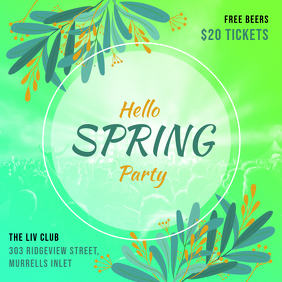 Creative Spring Event Party Invitation Template | PosterMyWall